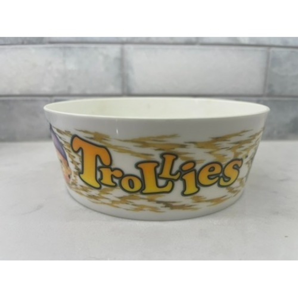 TROLLIES Vintage 1992‎ Plastic Child's Bowl Peter Pan Industries